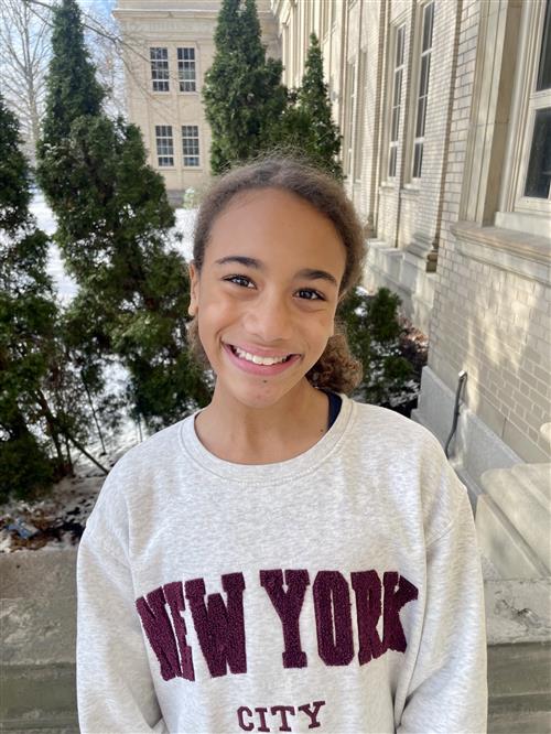 Willow Talford, Strong Vincent's Stairclimber for December, poses.